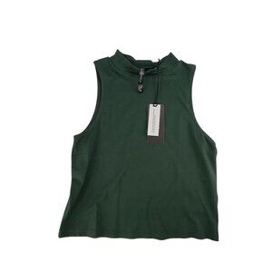 Silver Jeans Co. Top Mock Turtleneck Sleeveless Top Womens Sz XL Cotton Blend Cl